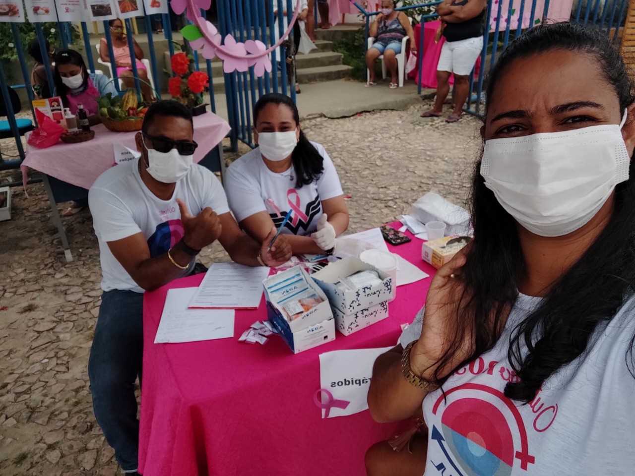 Camacã: PSF Euvaldo Maia realiza Ação pela campanha Outubro Rosa